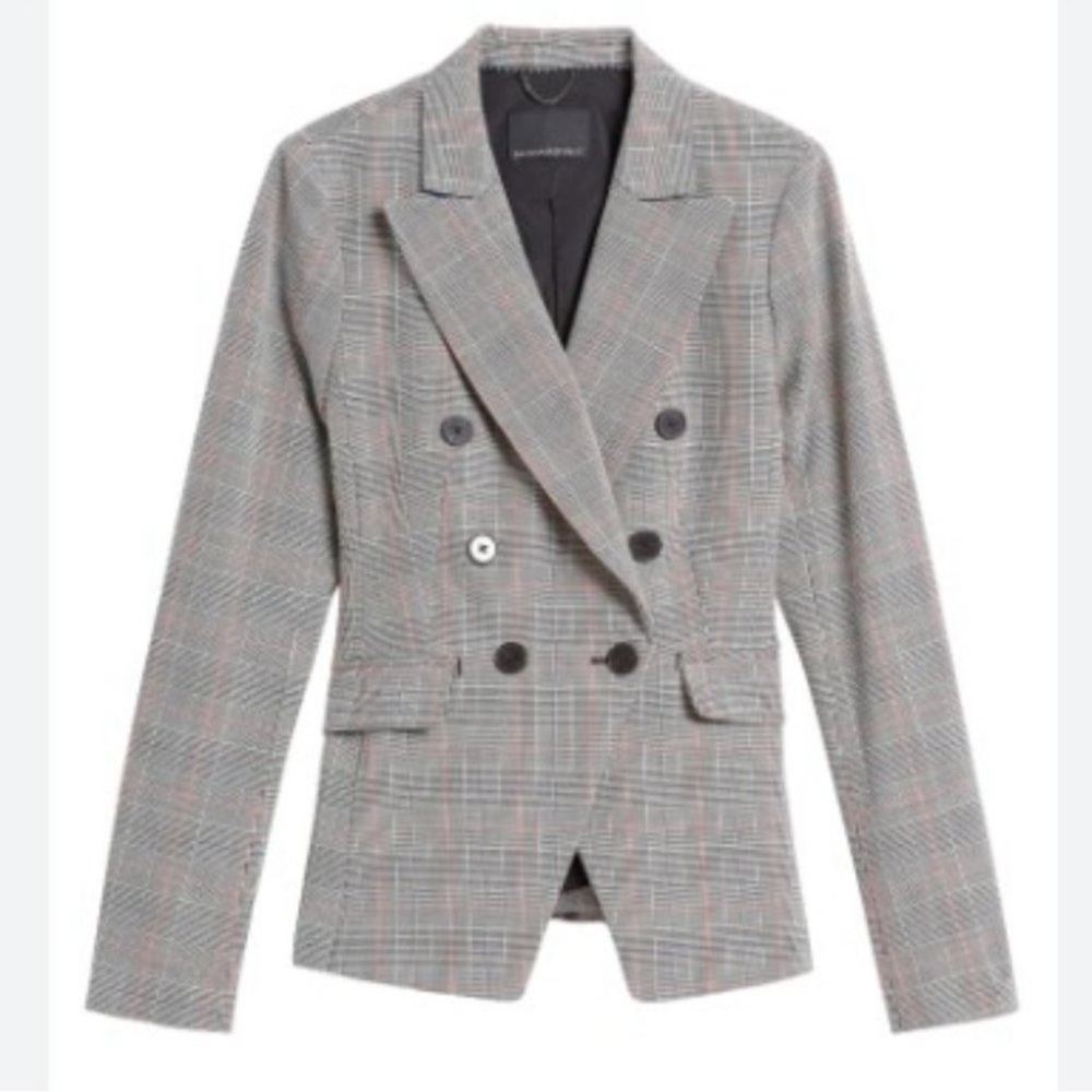Banana Republic Plaid Double Breasted
Business Blazer Size 0